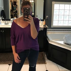 Wide neck dolman sweater